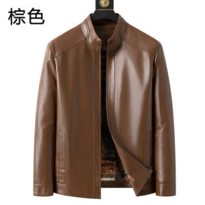 Men’s Classic Brown Leather Jacket