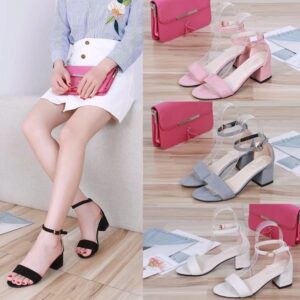 Elegant Block Heel Sandals – Available in 4 Chic Colors