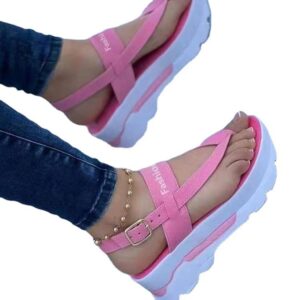 Women's Platform Cross-Strap Sandals – Fashion Comfort Series
