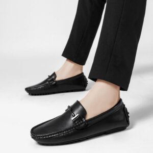 Men’s Classic Leather Loafers – Available in Black & Tan