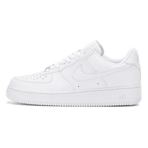 Nike Air Force 1 ’07 Low – Triple White | Embossed Swoosh Edition