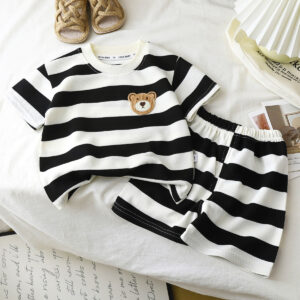 Kids' Striped Summer Two-Piece Set - Cotton