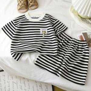 Kids' Striped Summer Two-Piece Set – Soft Cotton