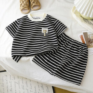 Kids' Striped Summer Two-Piece Set – Soft Cotton Loungewear