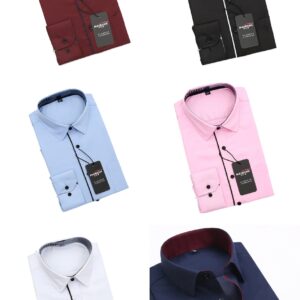 Men’s Premium Slim Fit Dress Shirt Combo – Pack of 6