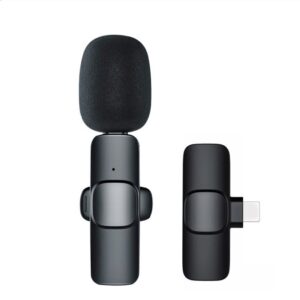 Wireless Lavalier Microphone with Lightning Connector – Clip-On Mic for iPhone and iPad