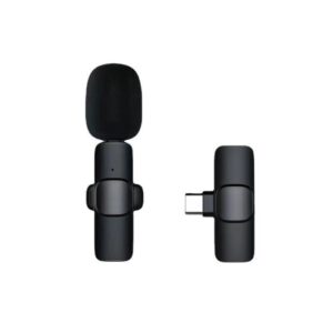 K9 Wireless Lavalier Microphone – Single Clip-On Mic System for Android (USB-C & Lightning Support)