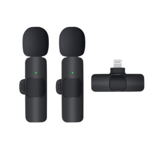 K9 Wireless Lavalier Microphone Dual Set – Lightning Connector | Crystal-Clear Audio for iPhone & iPad