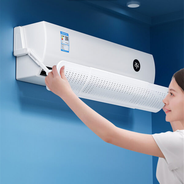 Adjustable Air Conditioner Wind Deflector with Purifying Filter (70cm–106cm)