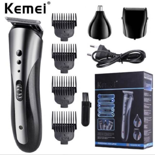 Kemei 7-in-1 Rechargeable Grooming Kit – Precision Styling Made Easy