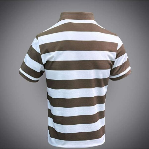 Men’s Classic Striped Polo Shirt – L to 5XL (Multiple Colours Available)