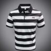 Men’s Classic Striped Polo Shirt – L to 5XL (Multiple Colours Available)