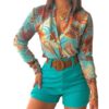 Tropical Chic Two-Piece Outfit Set
