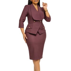 Elegant Executive Two-Piece Skirt Suit