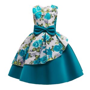 Floral Bow Princess Dress