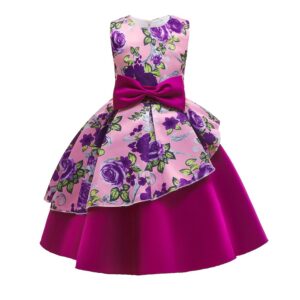 Floral Princess Party Dress for Girls